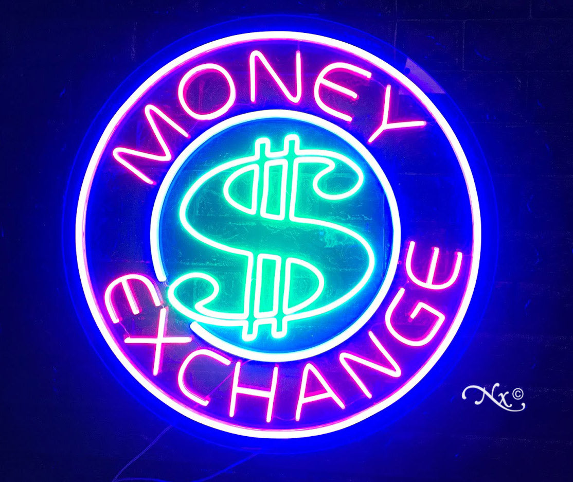 Money Exchange LED Flex Sign 26″ x 26″