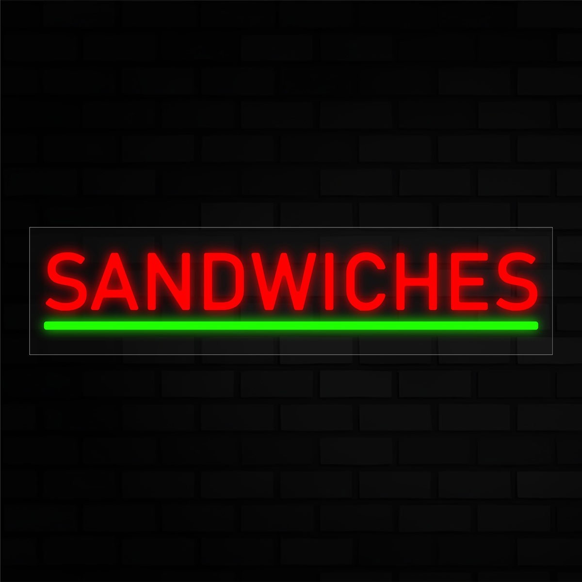 Sandwiches  LED Flex Signs 10"x 24"