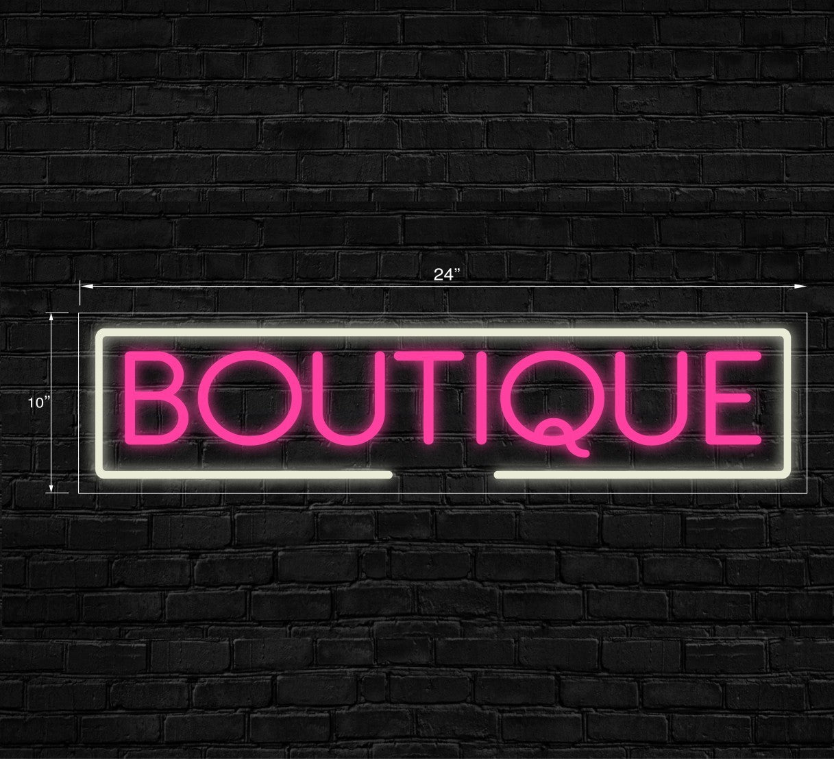 Boutique  LED Flex Signs 10"x 24"