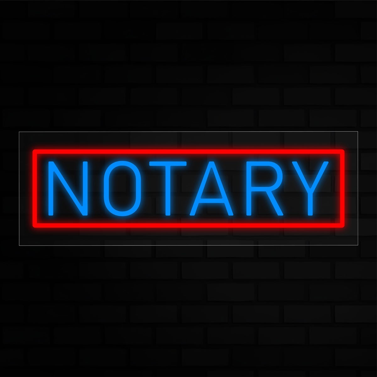 Notary  LED Flex Signs 10"x 24"