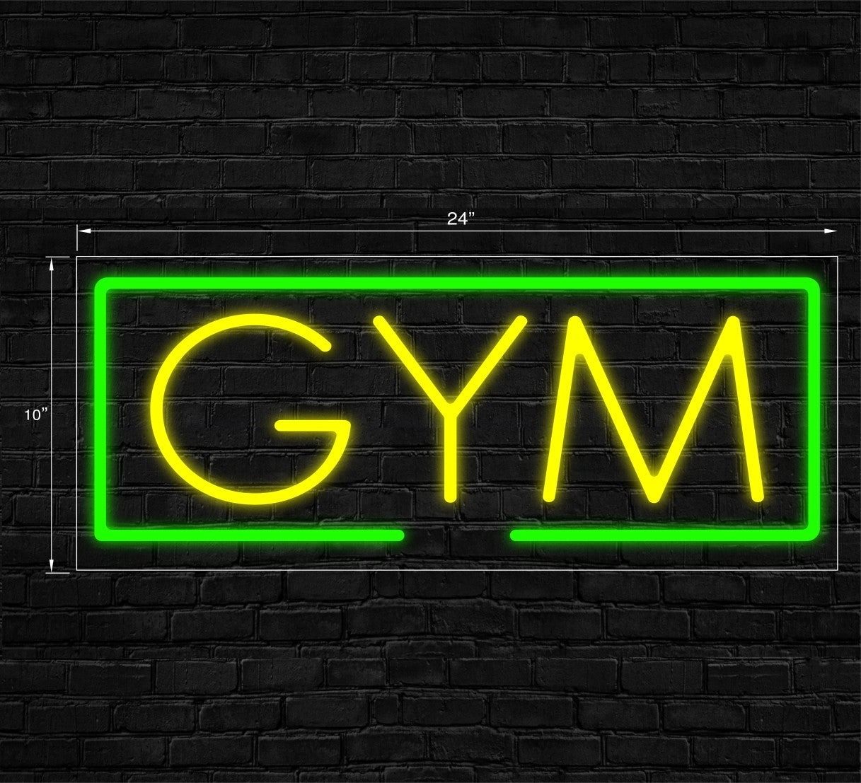 Gym LED Flex Signs 10"x 24"