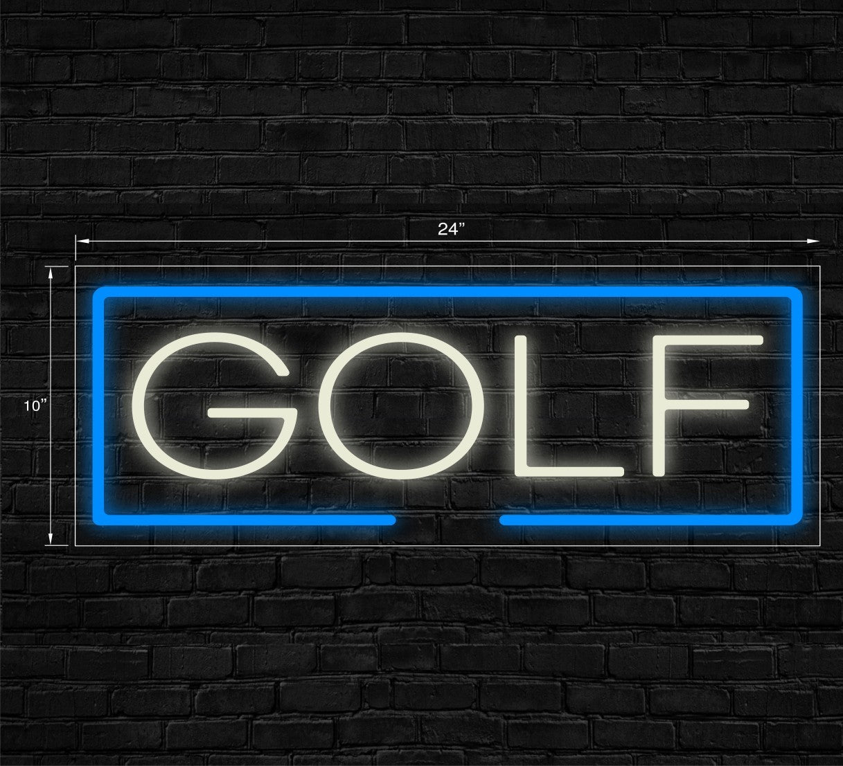 Golf LED Flex Signs 10"x 24"