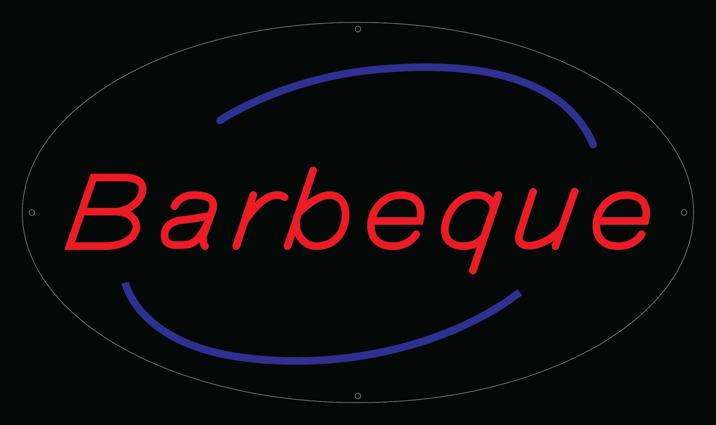 Barbeque LED Flex Sign 30″ x 17″