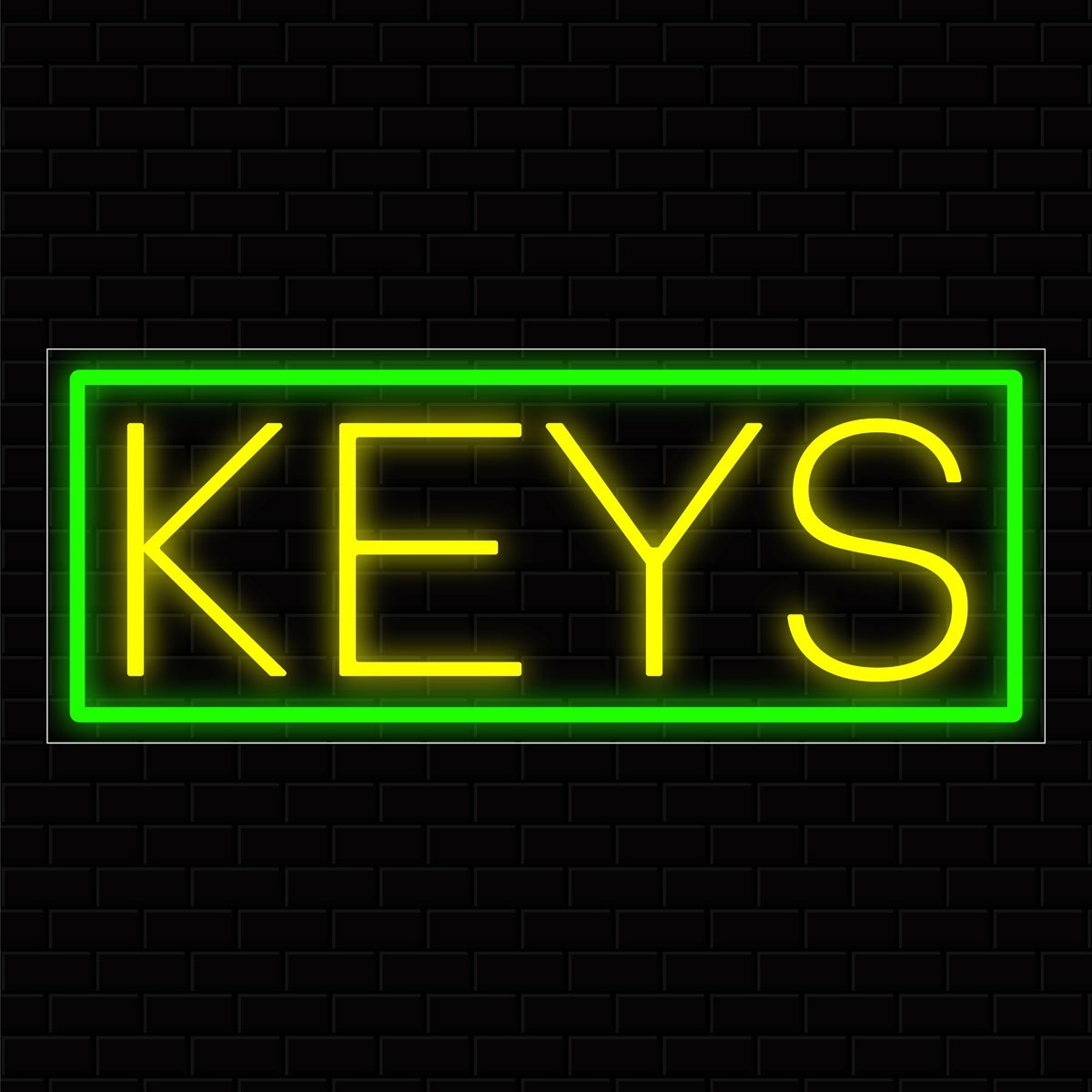 Keys  LED Flex Signs 10"x 24"