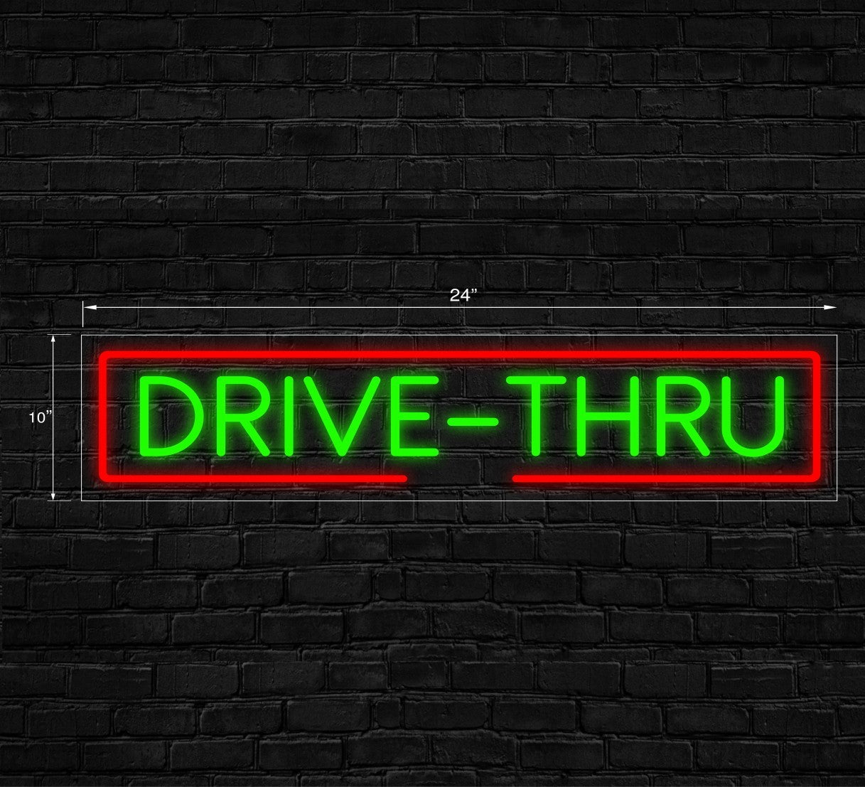 Drive-Thru LED Flex Signs 10"x 24"