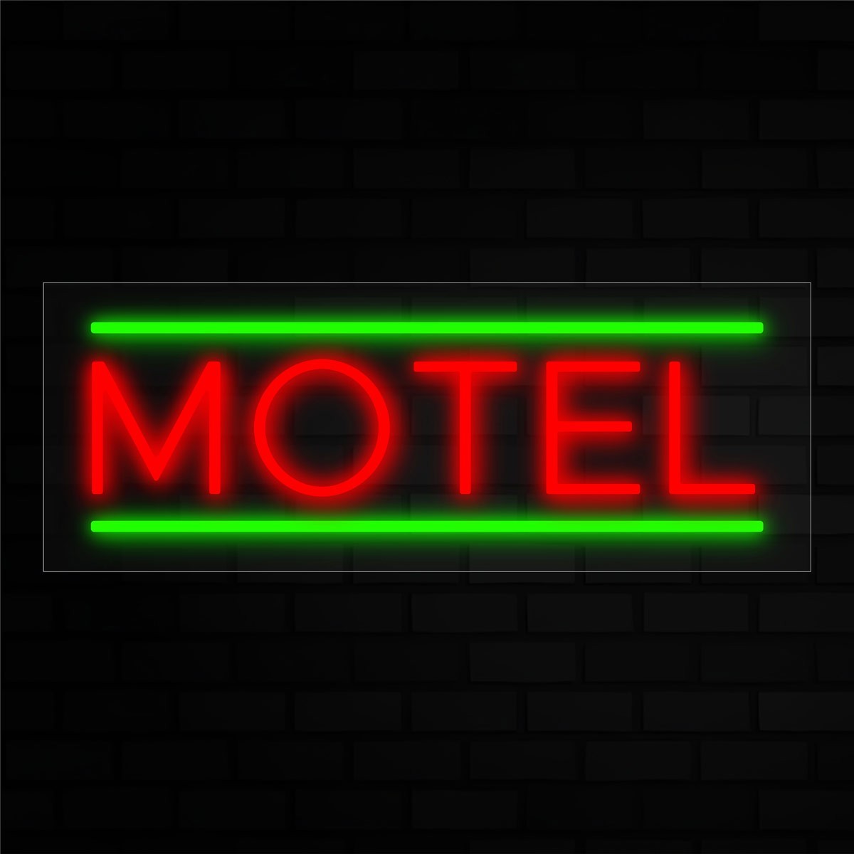 Motel  LED Flex Signs 10"x 24"