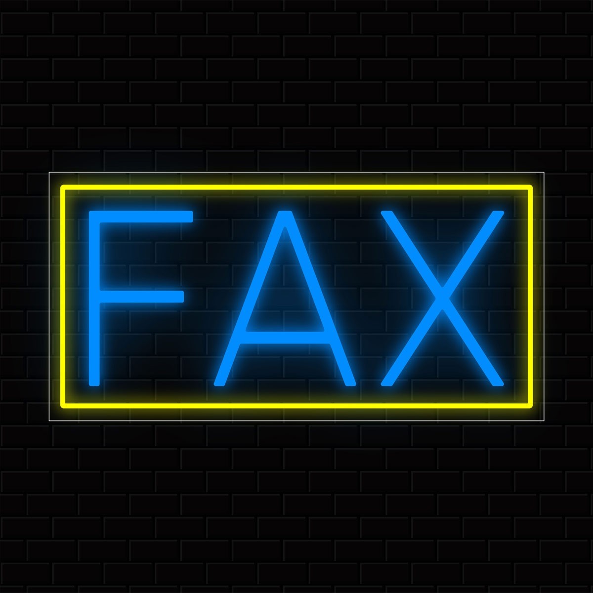 Fax  LED Flex Signs 10"x 24"