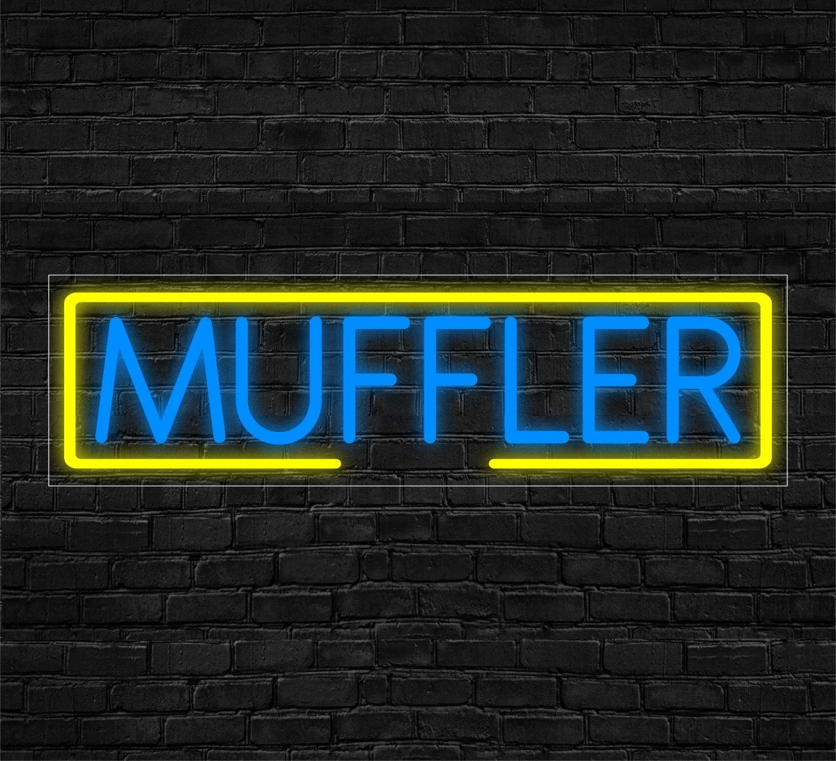 Muffler LED Flex Signs 10"x 24"