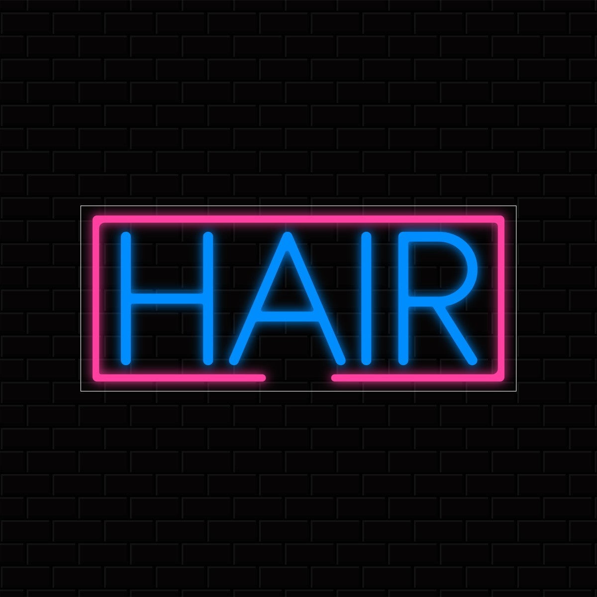 Hair LED Flex Signs 10"x 24"